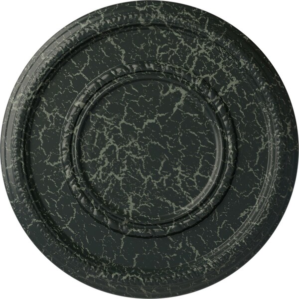 Ekena Millwork Federal Roped Large Medallion (Canopies up to 7 3/4"), 17 3/8"OD x 1 1/8"P, Painted Turtle Crackle CM17FEPTC - main